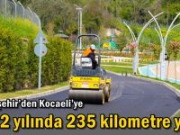 Büyükşehir’den Kocaeli’ye 2022 yılında 235 kilometre yol