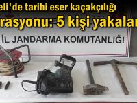 Kocaeli'de tarihi eser kaçakçılığı operasyonu: 5 kişi yakalandı