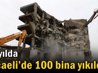 Bir yılda Kocaeli’de 100 bina yıkıldı
