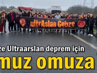 Gebze Ultraarslan deprem için omuz omuza!