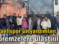 Kocaelispor’un yardımları depremzelere ulaştırıldı