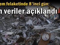 Deprem felaketinde 8'inci gün: Son veriler açıklandı