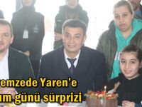 Depremzede Yaren’e doğum günü sürprizi