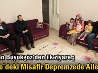 Başkan Büyükgöz’den ilk ziyaret; Gebze’deki Misafir Depremzede Ailelere