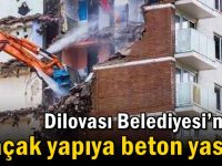 Dilovası Belediyesi’nden Kaçak Yapıya Beton Yasağı