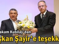 Kaymakam Kubilay’dan Başkan Şayir’e teşekkür