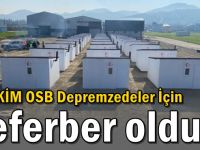 GEBKİM OSB, depremzedeleriçin seferber oldu