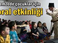 Depremzede çocuklar için moral etkinliği