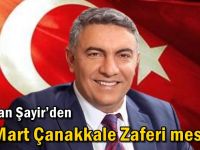 Başkan Şayir’den 18 Mart Çanakkale Zaferi mesajı