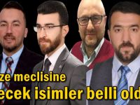 Gebze meclisine girecek isimler belli oldu