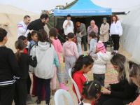 Çadır kentte çocuklar için özel etkinlikler