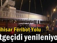 Eskihisar Feribot Yolu üstgeçidi yenileniyor