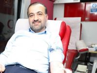 AK Parti İl Başkanı Talus'tan kan bağışı