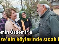 Özdemir’e Gebze’nin köylerinde sıcak ilgi