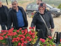 Büyükşehir’den mezarlıklarda çiçek dağıtımı