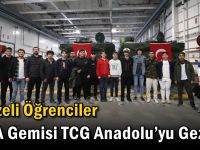 Gebzeli Öğrenciler SİHA Gemisi TCG Anadolu’yu Gezdi