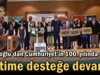 Çolakoğlu’dan Cumhuriyet’in 100. yılında da eğitime desteğe devam