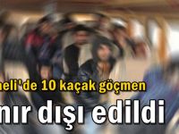 Kocaeli'de 10 kaçak göçmen sınır dışı edildi