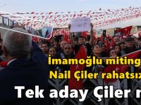 İmamoğlu mitinginde Nail Çiler rahatsızlığı