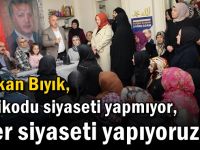 Dedikodu siyaseti yapmıyor, eser siyaseti yapıyoruz