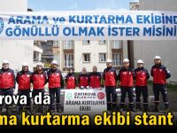 Arama kurtarma ekibi stant açtı