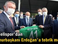 Kocaelispor'dan Cumhurbaşkanı Erdoğan'a tebrik mesajı