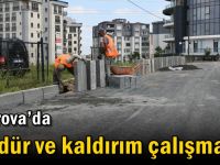 Çayırova’da bordür ve kaldırım çalışması