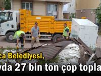 Darıca Belediyesi, 5 ayda 27 bin ton çöp topladı