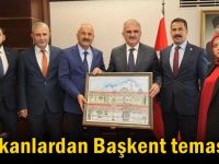 Başkanlardan Başkent Temasları