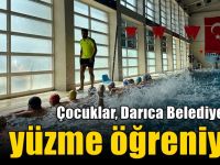 Çocuklar, Darıca Belediyesi ile yüzme öğreniyor