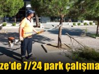 Gebze’de 7/24 park çalışmaları