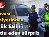 Polis ekiplerinden minik Salih'e sünnet sürprizi!