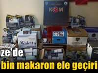 Gebze'de 149 bin makaron ele geçirildi