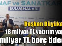 Büyükakın: 18 milyar TL yatırım yaptık,  4 milyar TL borç ödedik