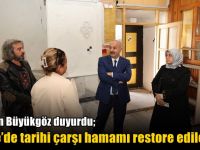 Gebze’de Tarihi Çarşı Hamamı Restore Edilecek