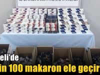 Kocaeli'de 67 bin 100 makaron ele geçirildi