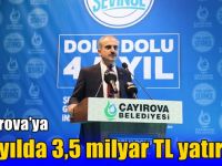 Çayırova’ya 4,5 yılda 3,5 milyar TL yatırım