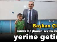 Çiftçi, minik başkanın seçim vaadini yerine getirdi