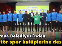 Çayırova Belediyesi’nden amatör spor kulüplerine destek