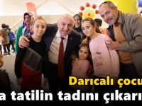 Darıcalı çocuklar ara tatilin tadını çıkarıyor