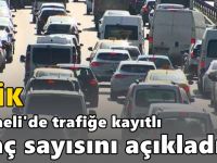 TÜİK Kocaeli'de trafiğe kayıtlı araç sayısını açıkladı