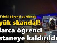 Kocaeli'deki öğrenci yurdunda büyük skandal!