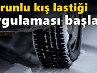 Zorunlu kış lastiği uygulaması başladı