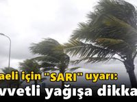 Kocaeli için "sarı" uyarı: Kuvvetli yağışa dikkat