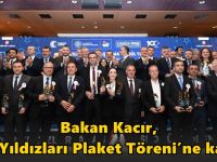 Bakan Kacır, OSB Yıldızları plaket törenine katıldı