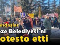 Vatandaşlar Gebze Belediyesi'ni protesto etti