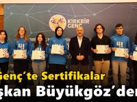 41 Genç’te Sertifikalar Başkan Büyükgöz’den