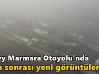 Kuzey Marmara Otoyolu'nda kaza sonrası yeni görüntüler!