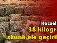 38 kilogram skunk ele geçirildi!