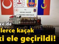 Gebze'de binlerce kaçak içki ele geçirildi!